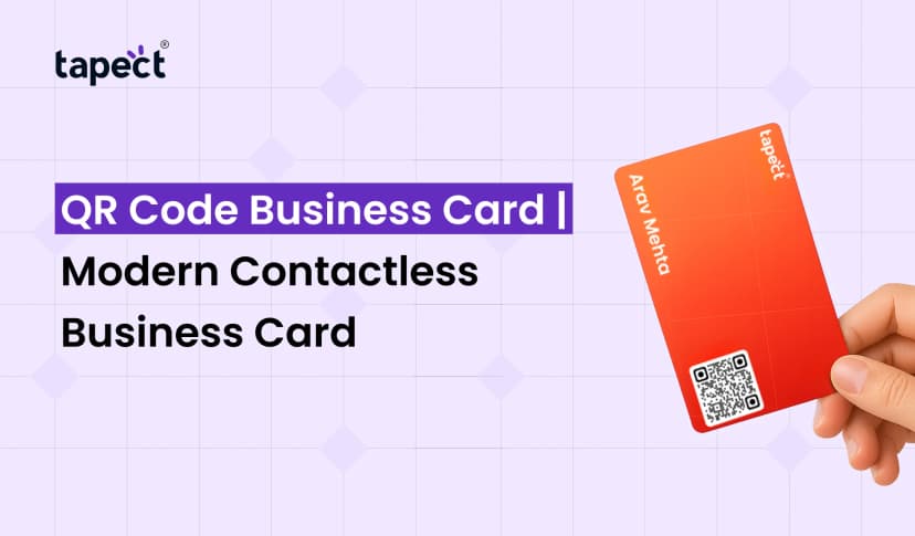 QR Code Business Card | Modern Contactless Business Card